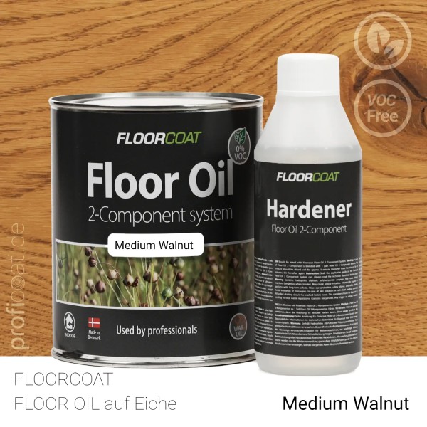 Floorcoat Floor Oil 2C Medium Walnut