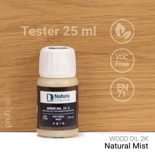 Probe Wood Oil Farbton NATURAL MIST 25ml von Natura Onecoat