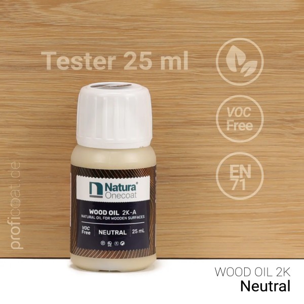Probe Wood Oil Farbton NEUTRAL 25ml von Natura Onecoat