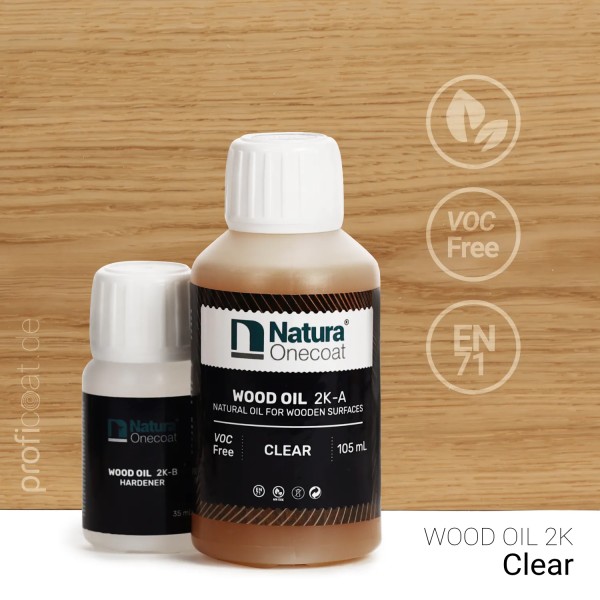 140ml Wood Oil 2 K Clear von Natura Onecoat