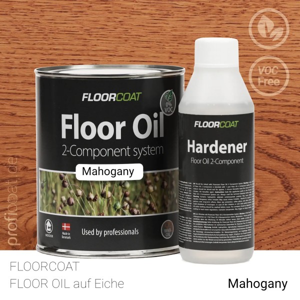 Floorcoat Floor Oil 2C Mahogany